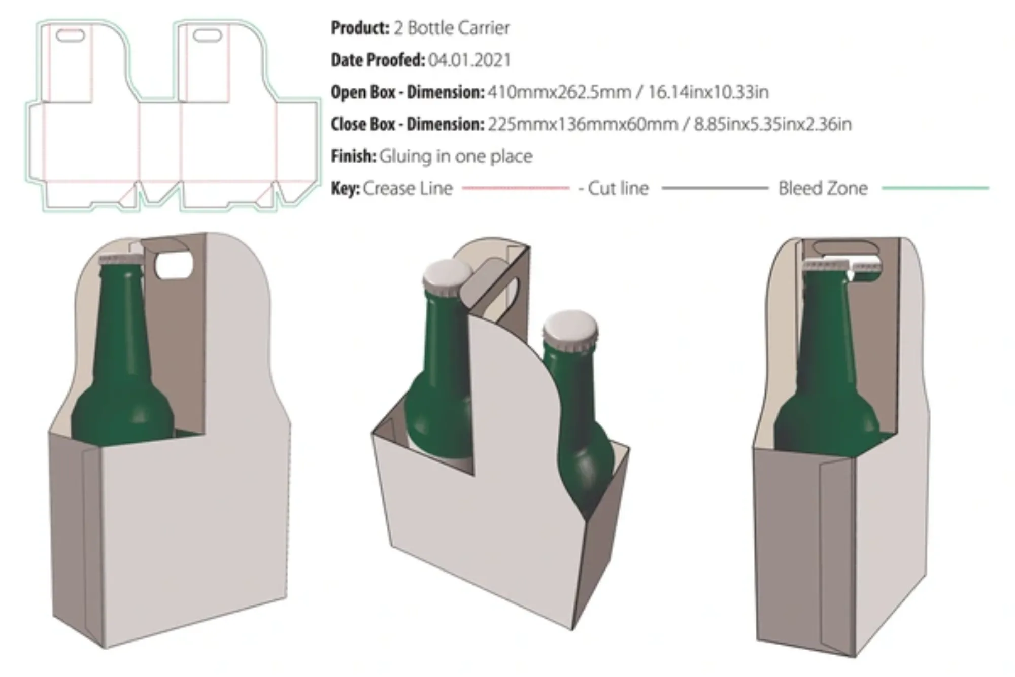 30ml Bottle Packaging Boxes Design