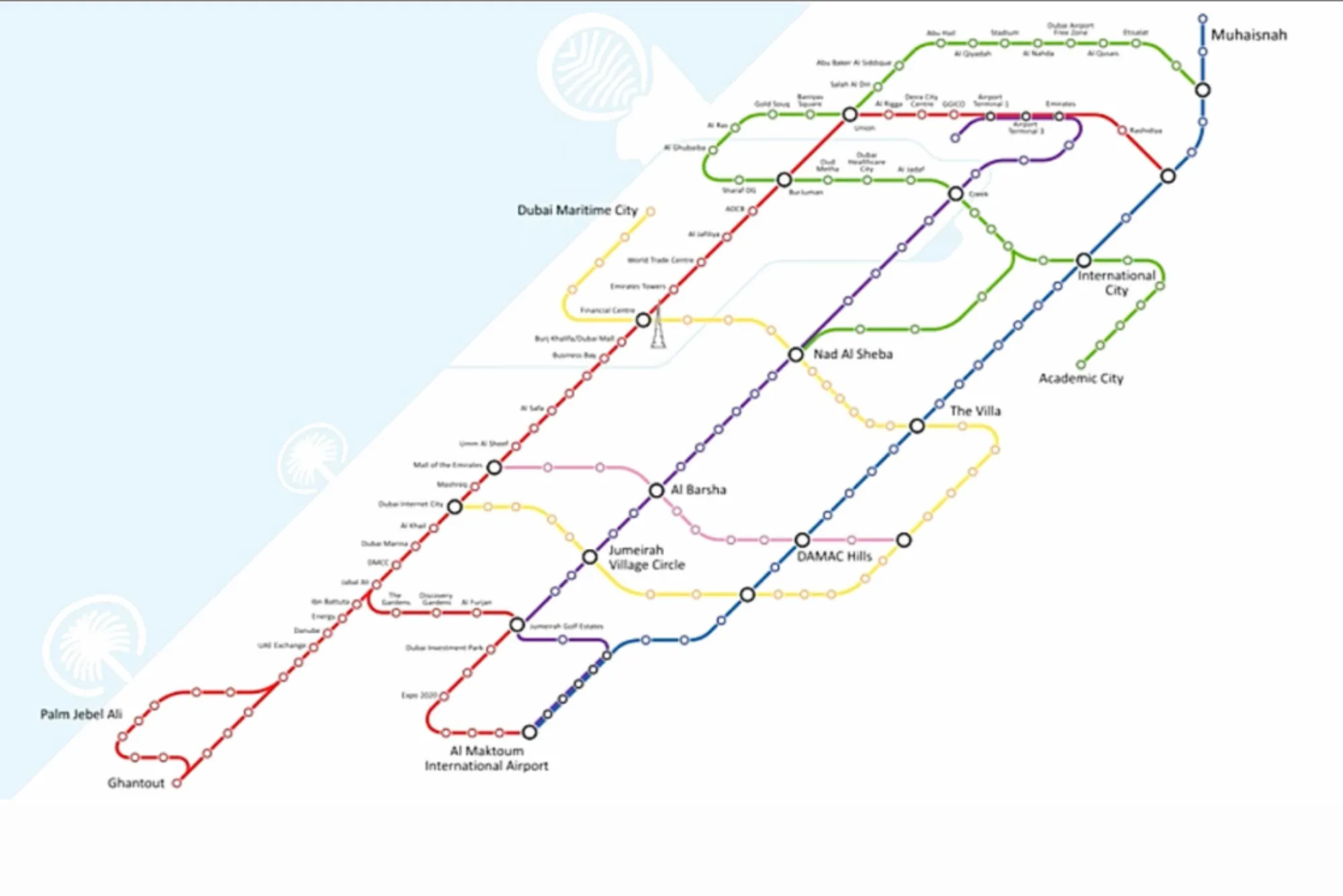 DUBAI METRO MAP