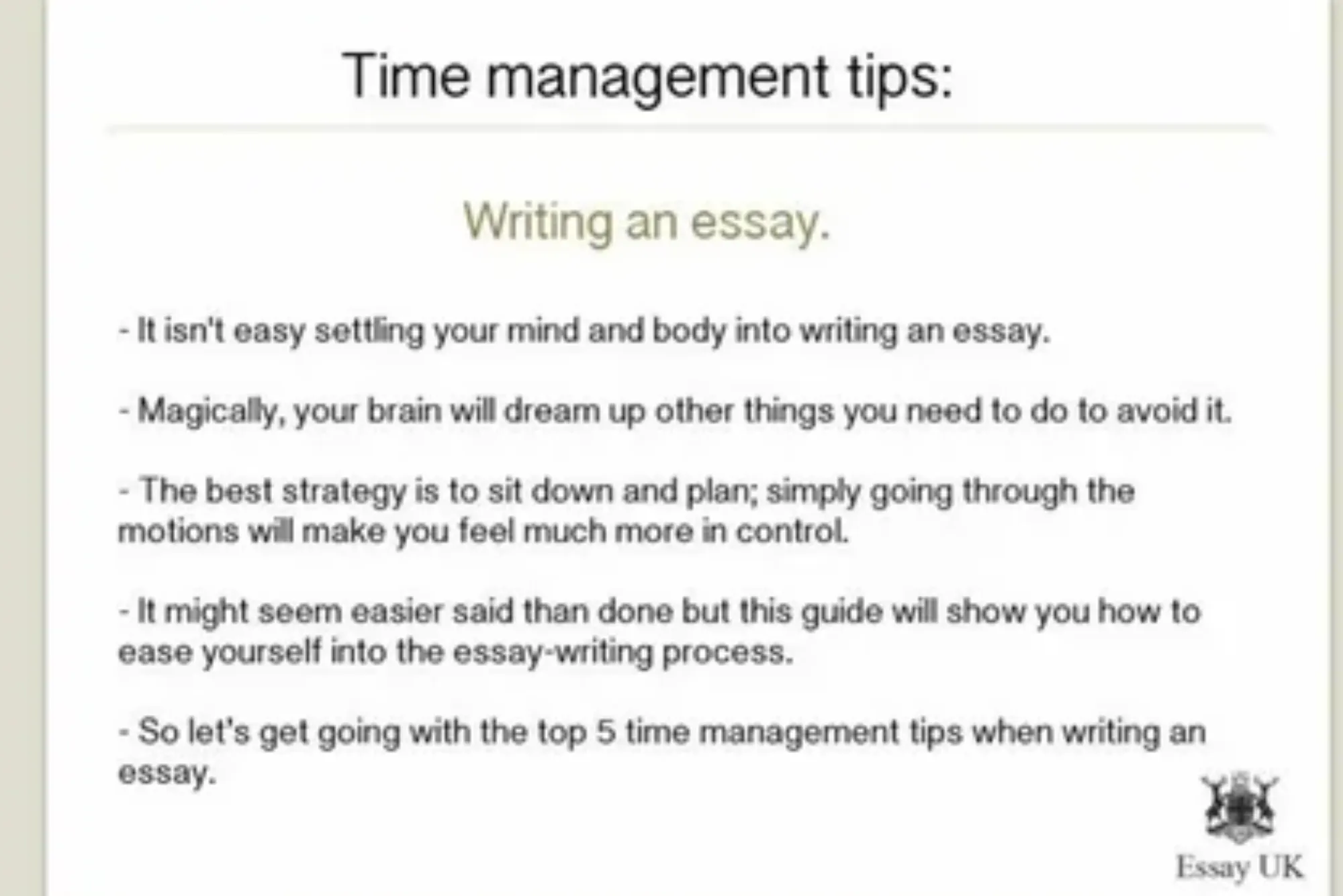 How To Manage Your Time Effectively When Writing An Essay