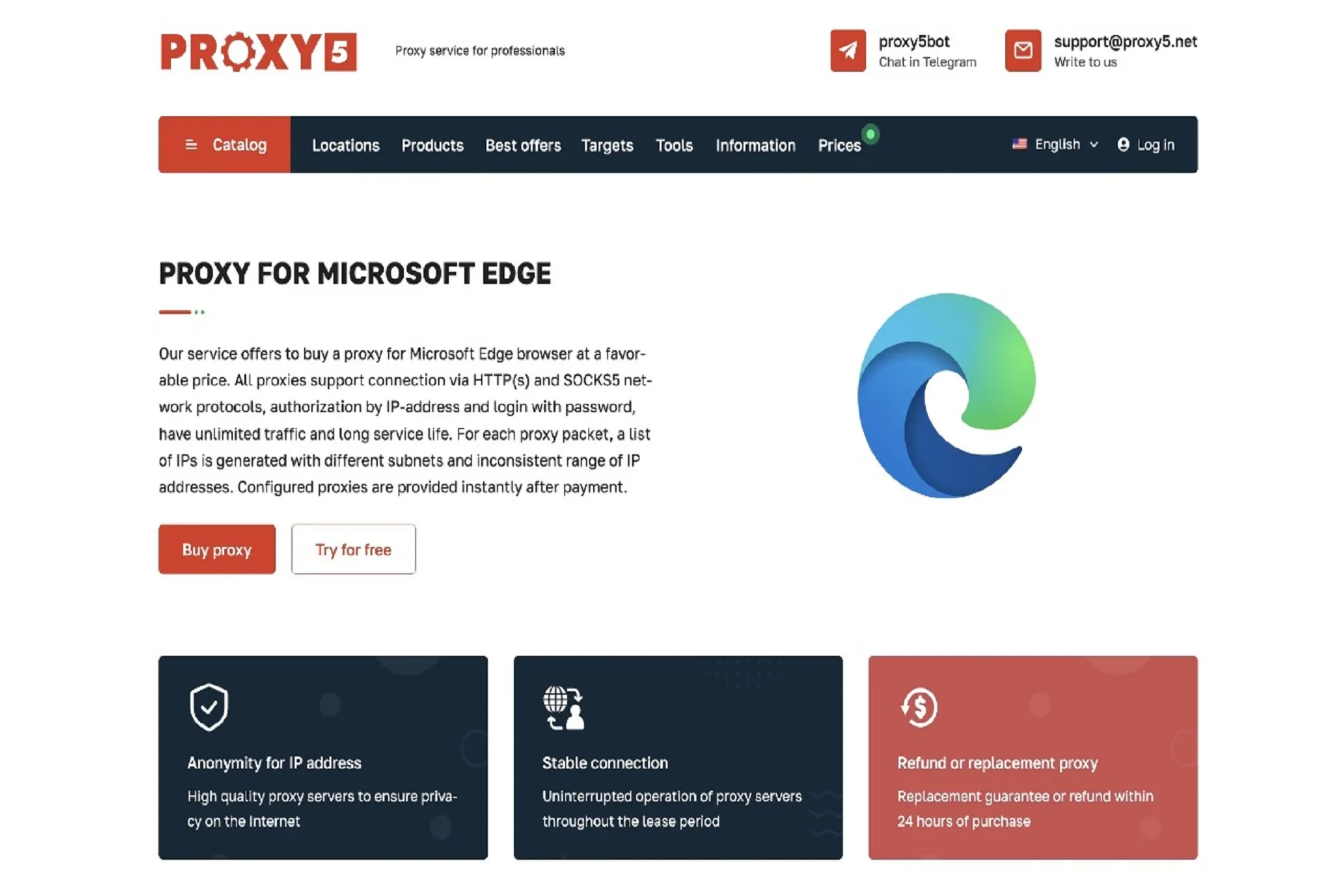 Top Proxy for Microsoft Edge Browser
