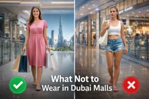 what not to wear in Dubai malls