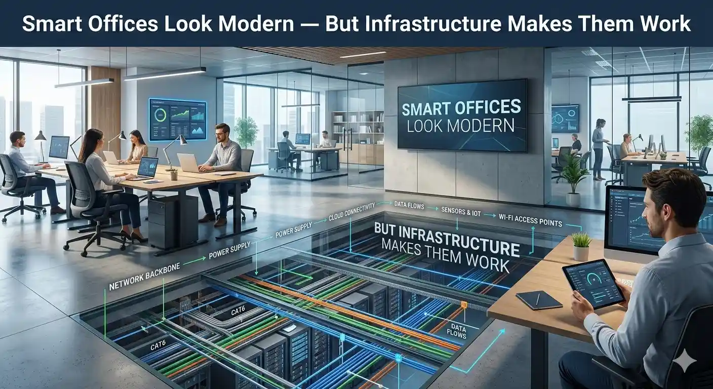 Smart Offices Look Modern — But Infrastructure Makes Them Work